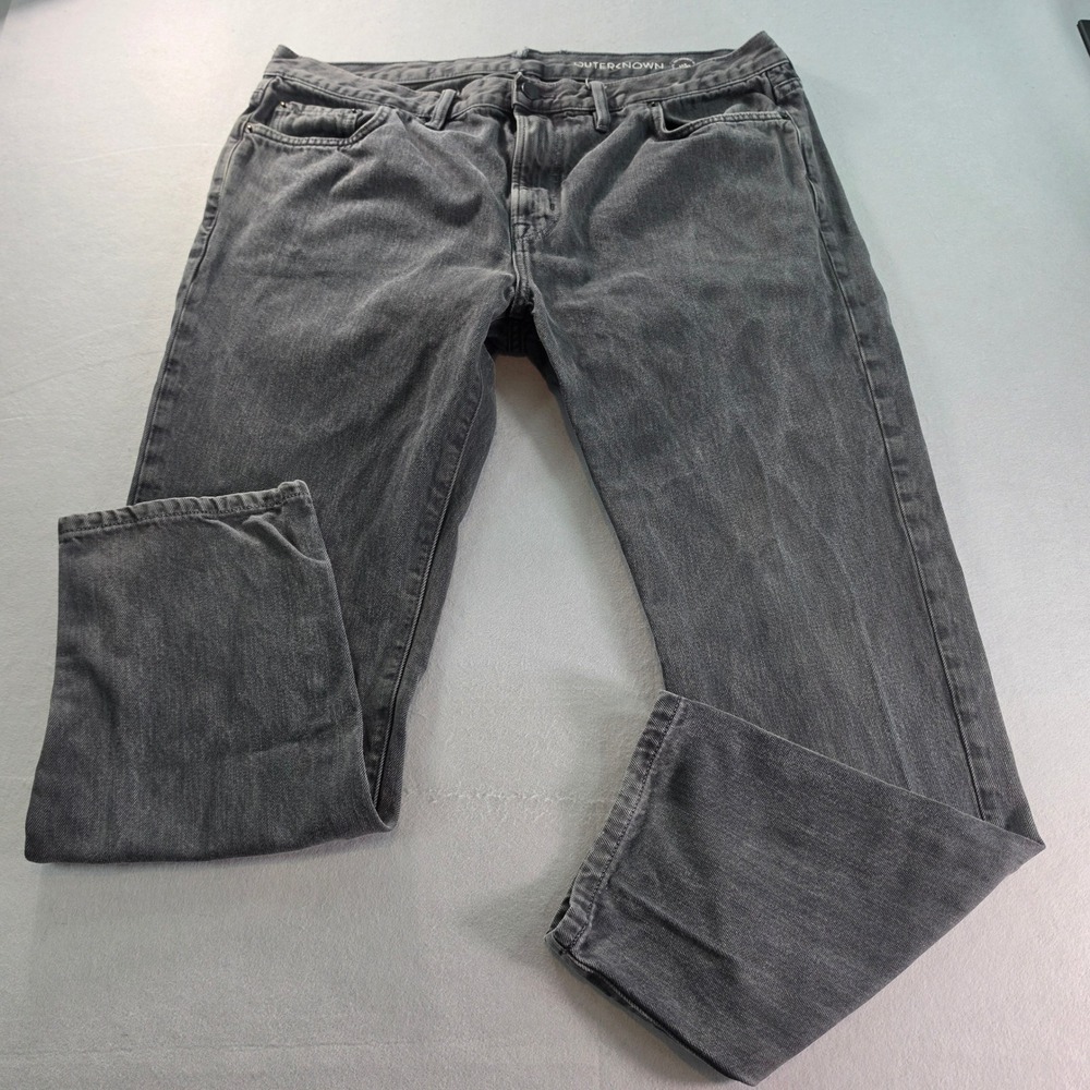 Outerknown SEA Jeans Drifter Tapered Fit Faded Black Organic Cotton 38x30